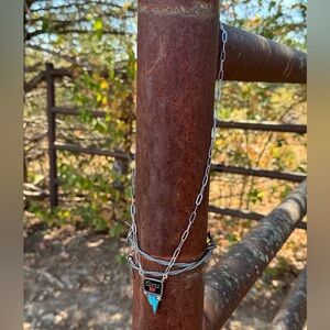 New Silver Paperclip Coors Necklace